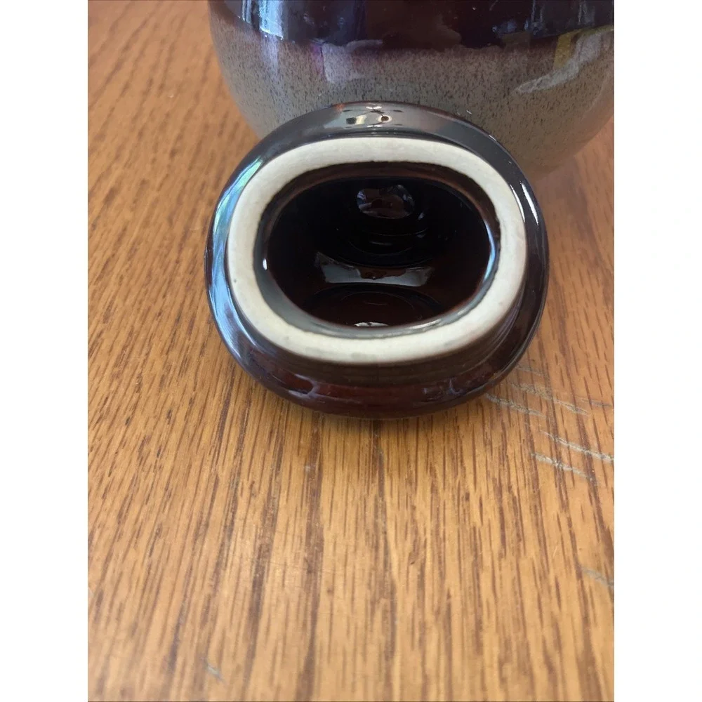 Sango Nova Brown Drip Glaze 4933 Sugar Bowl with Lid‎ and Creamer